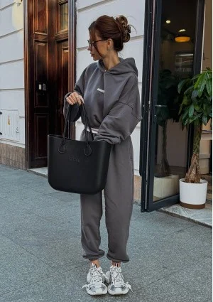 Icon - Bluza z kapturem i ściągaczem Dark Stone