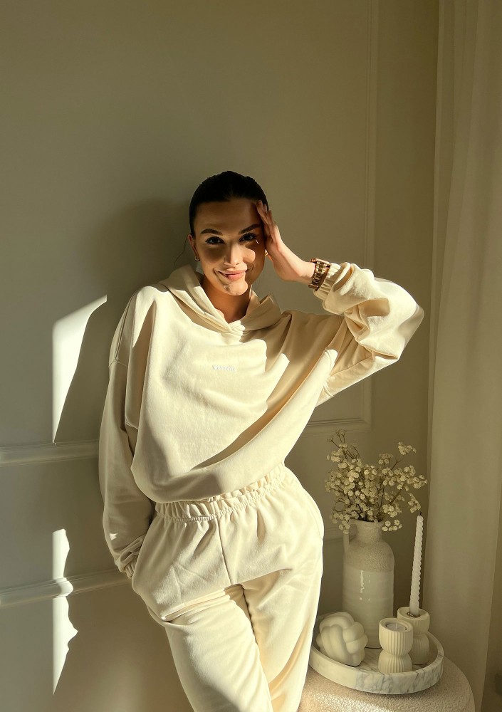 Icon - Bluza z kapturem i ściągaczem Vanilla