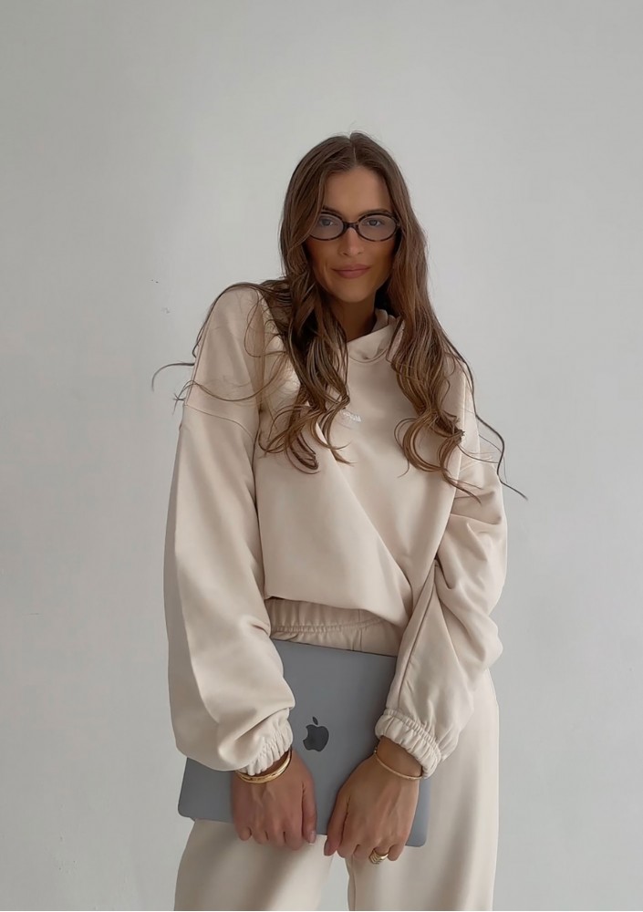 Icon - Bluza z kapturem i ściągaczem Vanilla