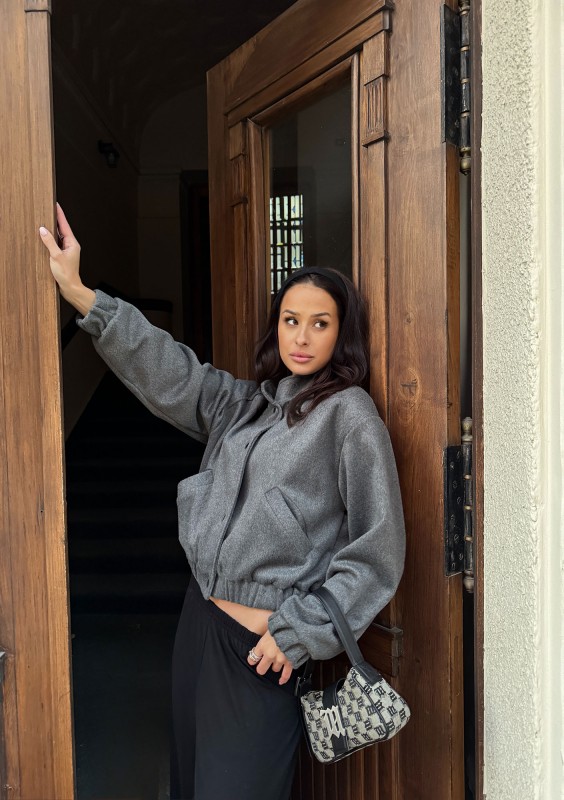 Nube - Grey bomber jacket