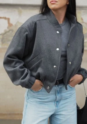 Nube - Grey bomber jacket