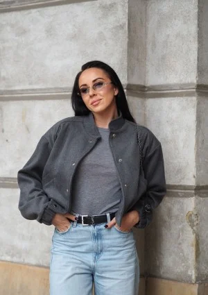 Nube - Grey bomber jacket