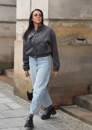 Nube - Grey bomber jacket