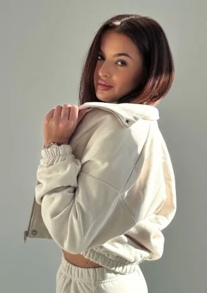 Tide - Coconuty zipped bomber jumper