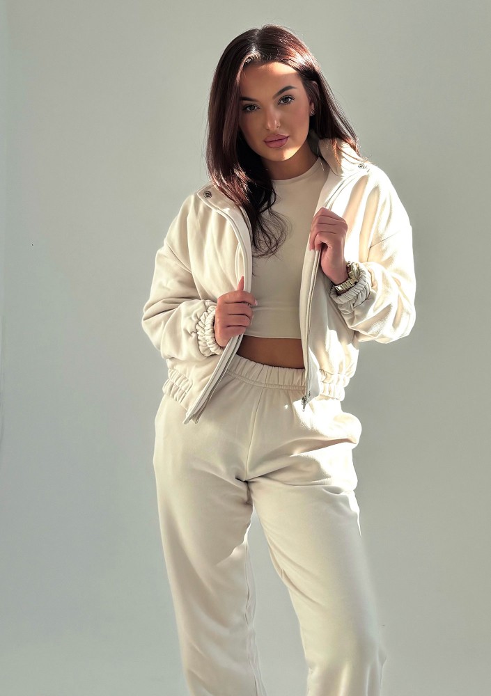 Tide - Coconuty zipped bomber jumper