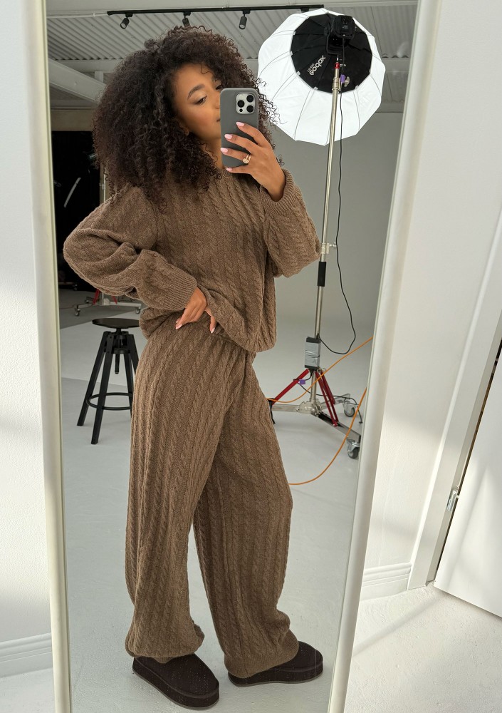 Milu - Brown knitted pants