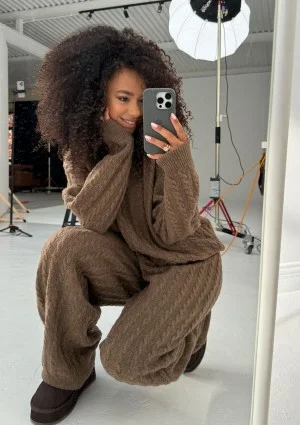 Milu - Brown knitted pants