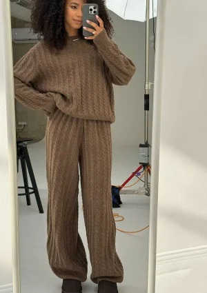 Milu - Brown knitted pants