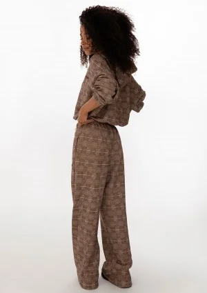 Clyde - Oversized checked hoodie