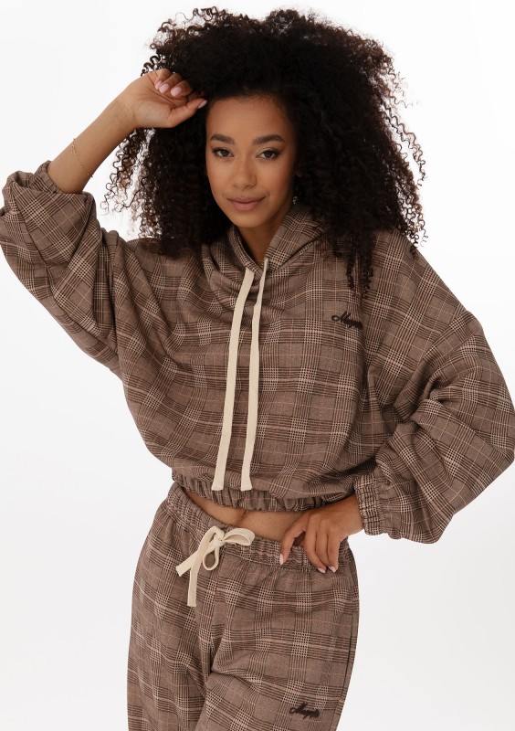 Clyde - Bluza w kratę z haftowanym logiem