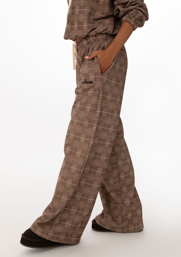 Clyde - Checked sweatpants