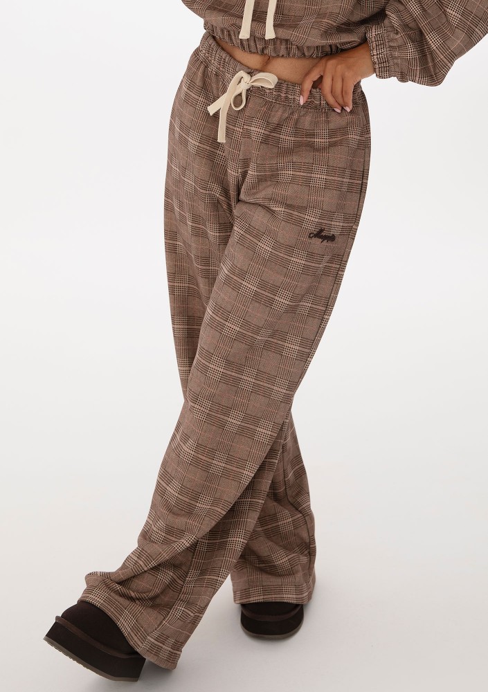 Clyde - Checked sweatpants