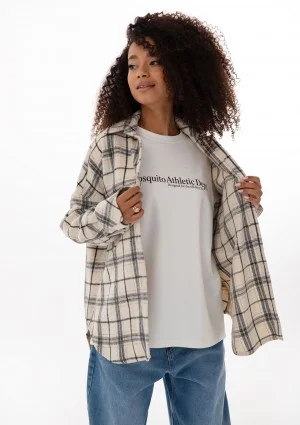 Shay - Winceyette oversize shirt Vanilla Ink