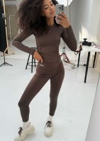 Hi Pure - Chocolate brown leggings