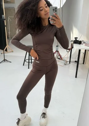 Hi Pure - Chocolate brown leggings