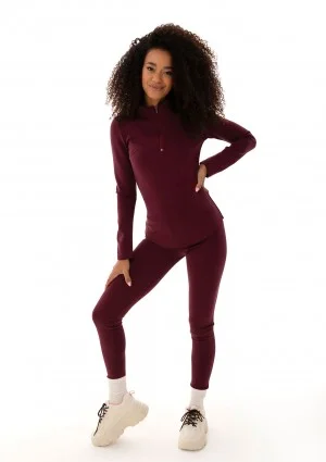 Ivy Fitwear - Claret warming leggings