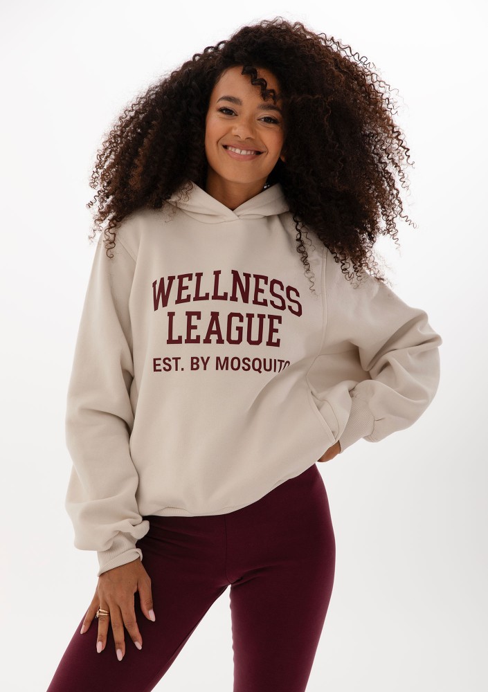 Dean - Bluza z kapturem "Wellness League" Deep Cherry