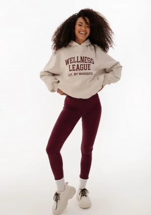 Dean -  Jumper "Wellness League est. by Mosquito" Deep Cherry