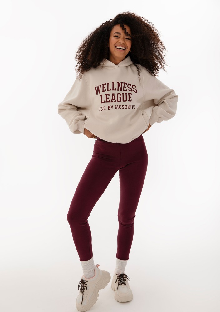 Dean -  Jumper "Wellness League est. by Mosquito" Deep Cherry