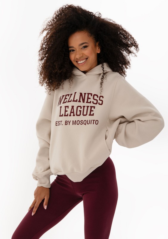 Dean - Bluza z kapturem "Wellness League" Deep Cherry