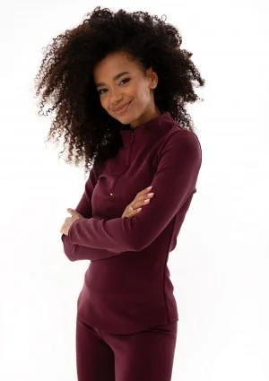 Ivy Fitwear - Claret warming top