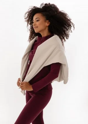 Ivy Fitwear - Top z półgolfem i zamkiem Bordowy