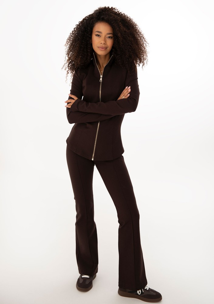 Vera - Fitted brown jacket blazer