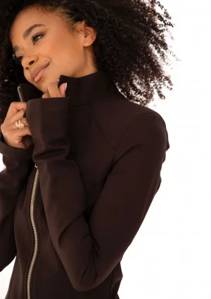 Vera - Fitted brown jacket blazer