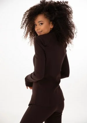 Vera - Fitted brown jacket blazer