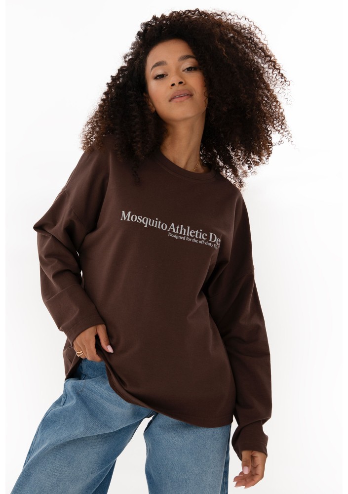 Luno - Chocolate brown cotton longsleeve