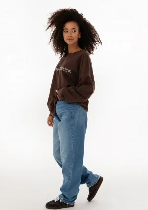 Luno - Chocolate brown cotton longsleeve