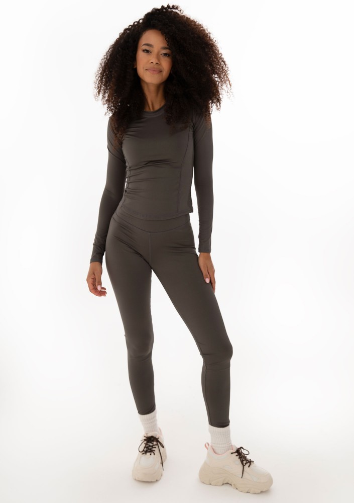 Hi Pure - Dark stone grey leggings