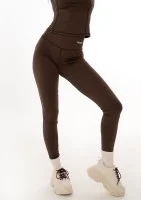 Hi Pure - Legginsy gładkie Dark Chocolate