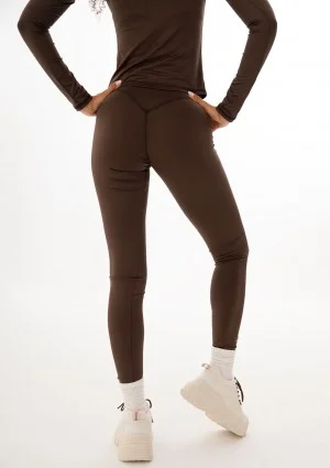 Hi Pure - Legginsy gładkie Dark Chocolate