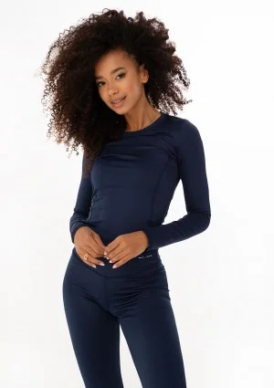 Nomad - Sportowy top z długim rękawem Monaco Navy
