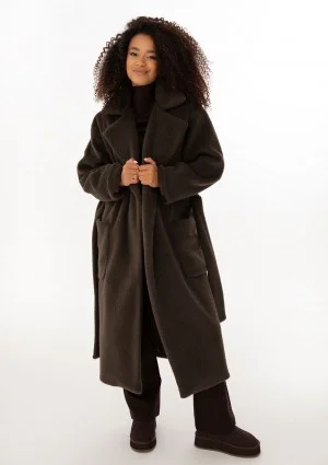 Sorel - Dark brown faux fur coat
