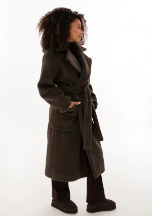 Sorel - Dark brown faux fur coat