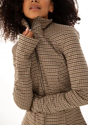 Vera - Fitted cheerful checked jacket blazer