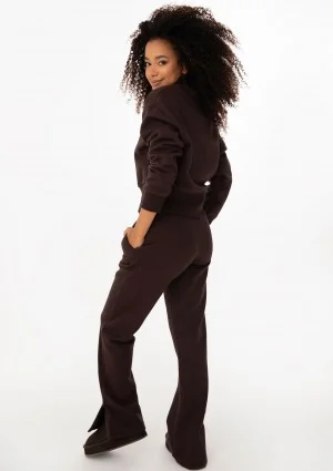 Milo - Chocolate brown zipped-up jumper