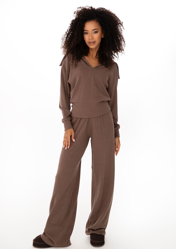 Loungey - Cacao brown soft rayon pants