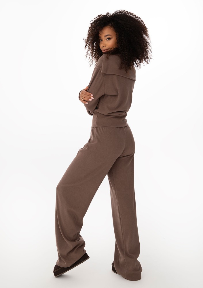 Loungey - Cacao brown soft rayon pants