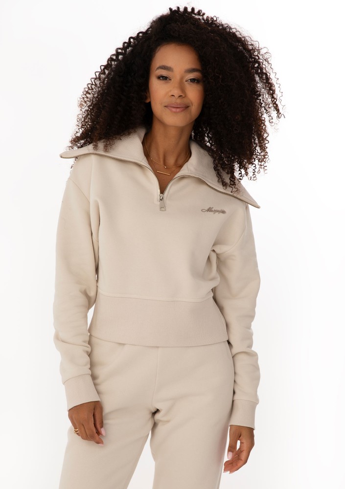 Milo - Coconuty zipped-up jumper