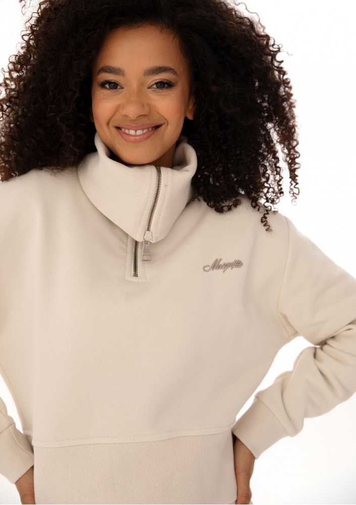 Milo - Coconuty zipped-up jumper