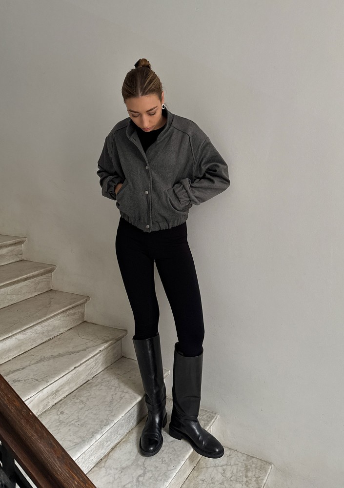 Nube - Grey bomber jacket