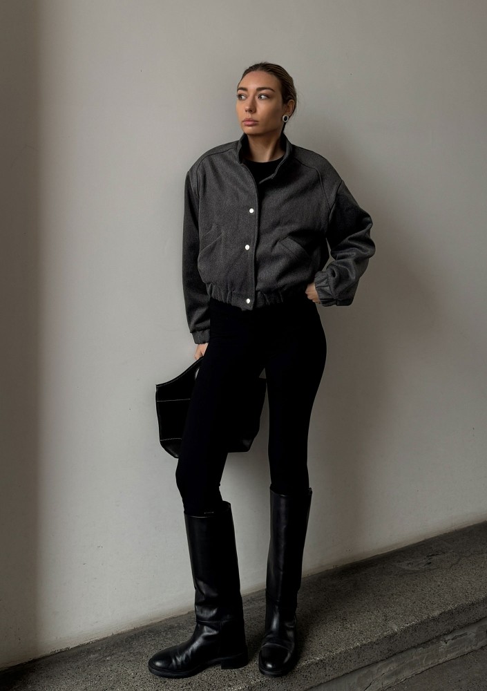 Nube - Grey bomber jacket