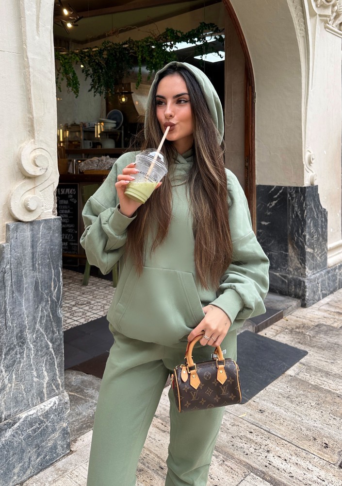 Pure - Bluza z kapturem Olive