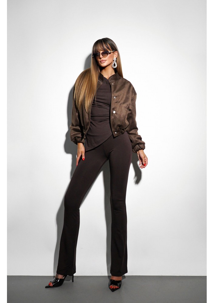 Savo - Brown rayon leggings