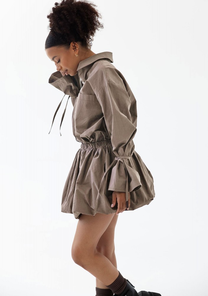 Floe - Latte beige oversize cotton shirt