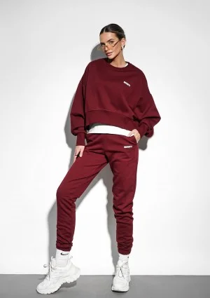 Shore - Deep cherry red simple sweatshirt