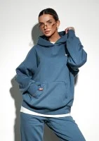 Pure - Retro blue hoodie